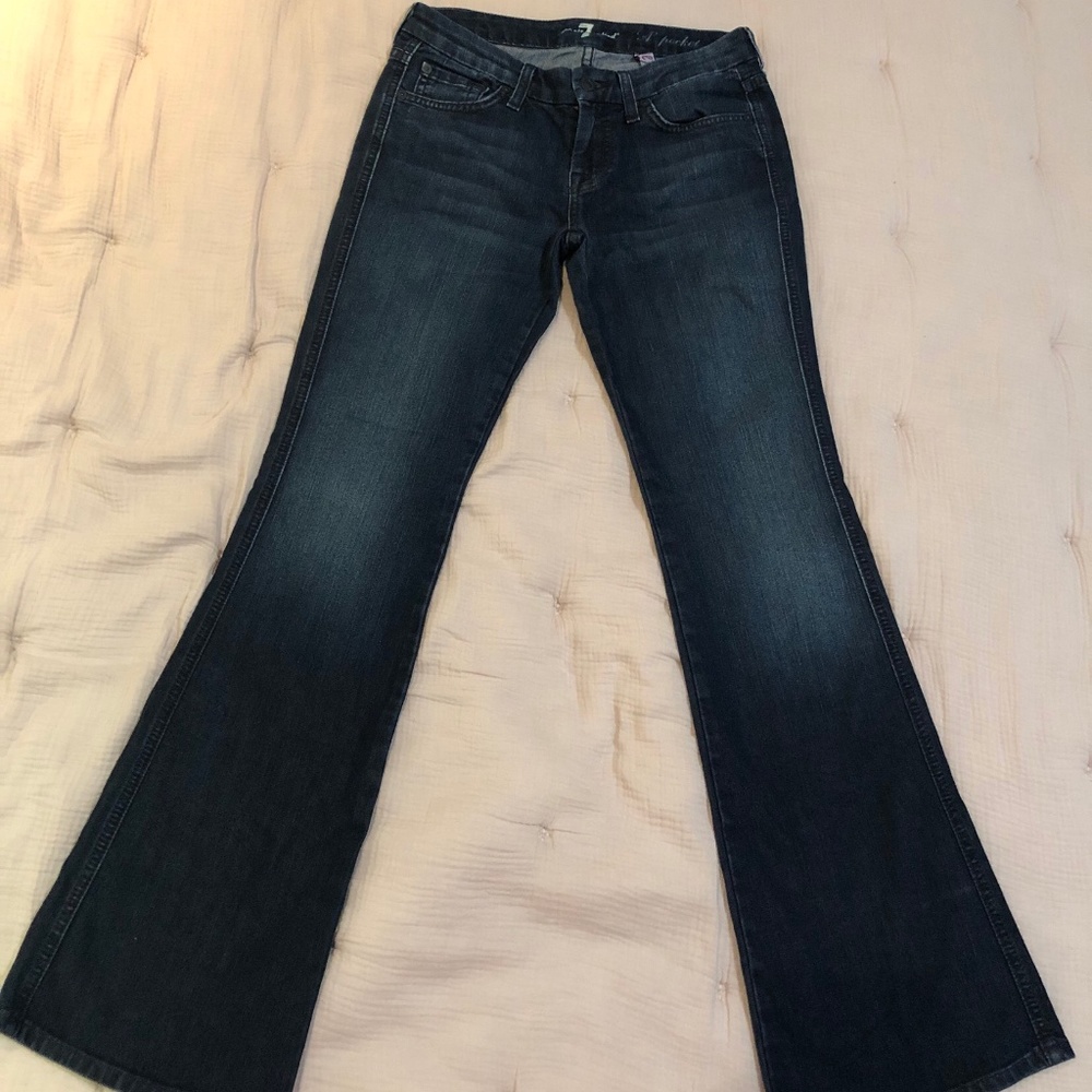 7 for All Mankind Flared Jeans-SZ 26 Petite